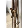 Image 4 : Vintage Strand Ski Fabrik Wooden Skis with Original Leather and Cable Bindings