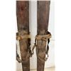 Image 5 : Vintage Strand Ski Fabrik Wooden Skis with Original Leather and Cable Bindings