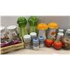 Image 4 : Large Collection of Novelty Ceramic Salt and Pepper Shakers Including Apple, Mushroom, Celery and M