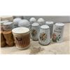 Image 7 : Large Collection of Novelty Ceramic Salt and Pepper Shakers Including Apple, Mushroom, Celery and M