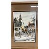 Image 5 : Set of Five Framed Nikola Hand-Colored Etchings, Quebec City Scenes Including Château Frontenac