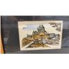 Image 9 : Set of Five Framed Nikola Hand-Colored Etchings, Quebec City Scenes Including Château Frontenac