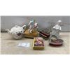 Image 1 : 6 Music Boxes; Angel, Tea Kettle, Piano and More