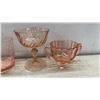 Image 6 : Vintage Depression Glass Lot, Anchor Hocking Forest Green Sherbets and Federal Diana Plate