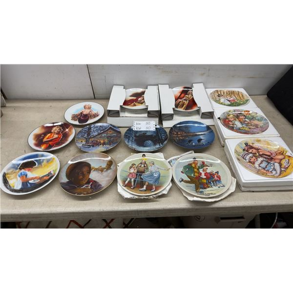 Collector Plates Including Wedgwood My Memories, Delphi Marilyn Monroe, and Bradford Exchange