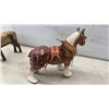 Image 10 : Collection of Horse Figurines: 2 Black & White Ceramic Mare & Foal Sets and More
