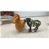 Image 6 : Collection of Horse Figurines: 2 Black & White Ceramic Mare & Foal Sets and More