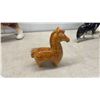 Image 8 : Collection of Horse Figurines: 2 Black & White Ceramic Mare & Foal Sets and More