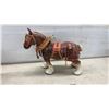 Image 9 : Collection of Horse Figurines: 2 Black & White Ceramic Mare & Foal Sets and More