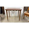 Image 2 : Vintage Mid-Century Wooden Child's Table 22 1/2" x 24 1/2" x 16 1/2" With Two Matching Chairs