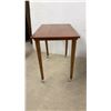 Image 3 : Vintage Mid-Century Wooden Child's Table 22 1/2" x 24 1/2" x 16 1/2" With Two Matching Chairs