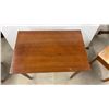 Image 4 : Vintage Mid-Century Wooden Child's Table 22 1/2" x 24 1/2" x 16 1/2" With Two Matching Chairs