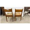 Image 7 : Vintage Mid-Century Wooden Child's Table 22 1/2" x 24 1/2" x 16 1/2" With Two Matching Chairs