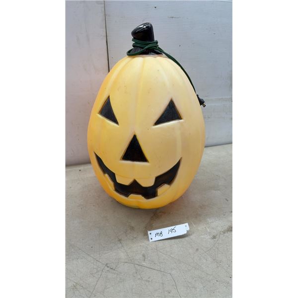 Blow-Mold Light-Up Jack-O'-Lantern, 21" Tall
