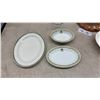 Image 2 : Vintage Kitchenware Lot With Ridgways Platters, Wooden Utensils, Kitten Picture, 11" x 14"