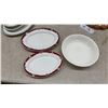 Image 4 : Vintage Kitchenware Lot With Ridgways Platters, Wooden Utensils, Kitten Picture, 11" x 14"