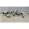 Image 1 : Collection of Ceramic Cow Figurines, Cookie Jar, Creamers, Pig Figurine and More