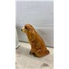 Image 3 : Wall Clock, Ceramic Cocker Spaniel, Horse and Pig Figurines, Bedside Lamp, No Hunting Wood Sign