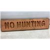 Image 7 : Wall Clock, Ceramic Cocker Spaniel, Horse and Pig Figurines, Bedside Lamp, No Hunting Wood Sign