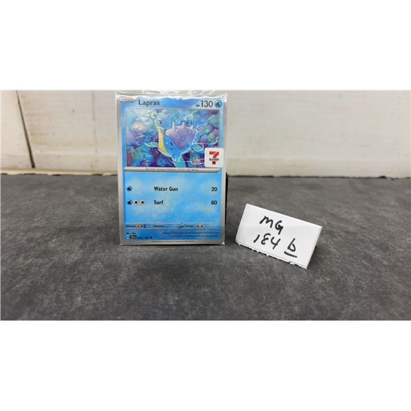 Pokémon Lapras 7-Eleven Promo Card, 031/142, 130 H.P., Water Gun 20, Surf 80