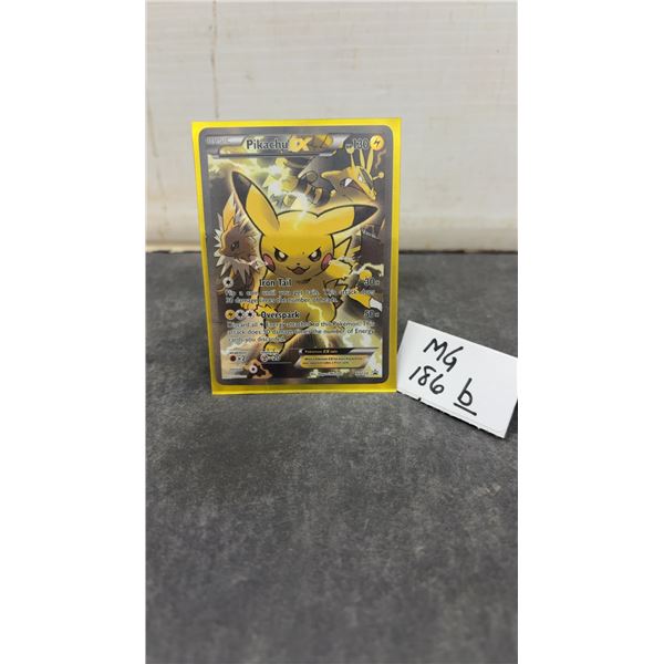 2016 Pokémon TCG Pikachu EX Full Art Black Star Promo Card XY124 by Megumi Mizutani
