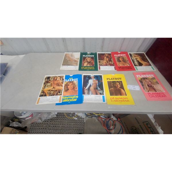 Vintage Playboy Playmate Calendars, 1973, 1974, 1975, 1976, 1977, 1978 and 1979, Set of 5 Most