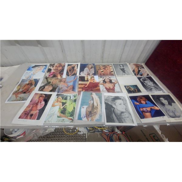 Collection of Autographed Playboy Playmate Glamour Photographs, Donna Edmondson and Julie Cialini