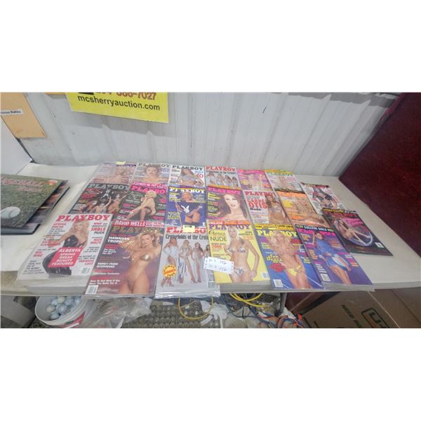 20Collection of Playboy Magazines From 1999 and 2000Sealed in Plastic Sleeves