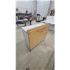Image 6 : Mid-Century Modern White Cracked Ice Laminate Kitchen Cabinet With Chrome Trim, Circa 1940s-1950s