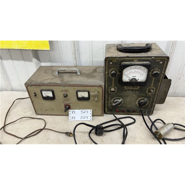 Stark Model TA-1 Vohmaster Vacuum Tube Voltmeter and Heathkit Battery Eliminator