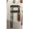 Image 2 : Lot of West German F-Clamps with Cast Iron Jaws and Red Wooden Handles