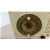 Image 4 : Three Vintage Radios: Marconi Clock Radio Model 322, Red Bakelite General Electric and More