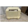 Image 9 : Three Vintage Radios: Marconi Clock Radio Model 322, Red Bakelite General Electric and More