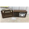 Image 1 : Vintage Westinghouse Portable AM Radio and Zenith Z415 AM/FM Wood Grain Radio