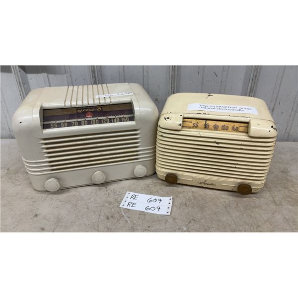 RCA Victor 60 6-Tube Radio, Restored Electrically; & 1952-53 Sparton 50152 Radio