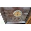 Image 3 : Antique Westclox Floor-Standing Radio-Clock Console With Tube Radio and Shelving, Circa 1930s 70 "