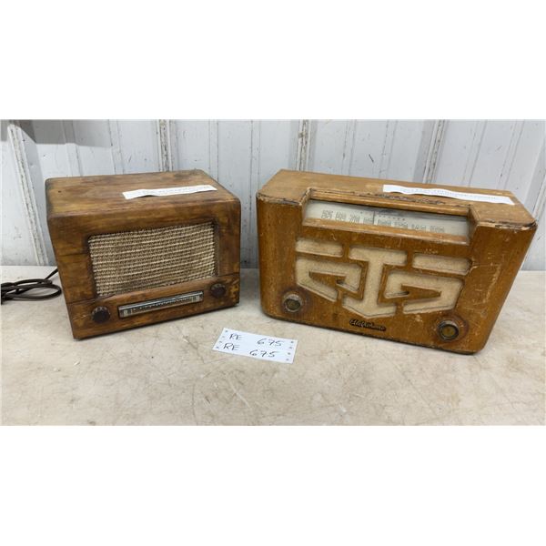 1946-47 Sparton and 1952 Electrohome Cosmic Tube Table Radios