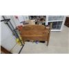 Image 1 : Vintage Wooden Headboard and Footboard with Adjustable Metal Bed Frame 52" Wide