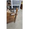 Image 4 : Vintage Wooden Headboard and Footboard with Adjustable Metal Bed Frame 52" Wide