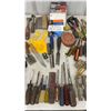 Image 5 : Assortment of Hammers, Screwdrivers, Chisels, Files, Putty Knives, Venus Drawing Set and More