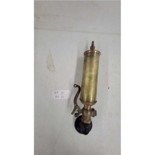 Brass Steam Whistle with Lever & Mounting Plate