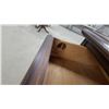 Image 6 : Traditional Carved Hardwood Three-Drawer Chest with Brass Pulls and Medallion Accents 32"