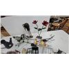 Image 3 : Assorted Metal Garden Decor Including Butterfly Stakes, Lantern, Birdcage, Flowers, and More