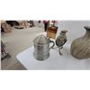 Image 4 : Pewter Tankard, Ceramic Vases, Decorative Lantern, and More