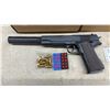 Image 2 : 2 Colt M1911 Style Foam Ejection Toy Blaster with Suppressor, Ages 14