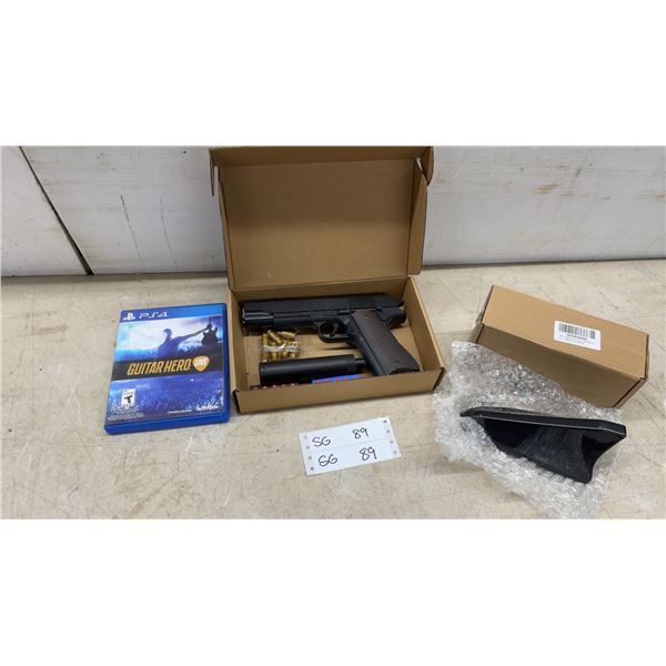 Guitar Hero Live for PlayStation 4, 1911-Style Foam Dart Toy Blaster and Shark Fin Antenna Cover