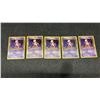 Image 4 : Pokémon Cards: 5 Base Mewtwo Cards & 12 Base Pikachu Cards