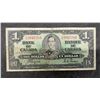 Image 3 : Bank of Canada 1937 One Dollar Banknote, King George VI Portrait