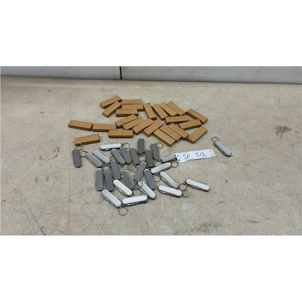 50 Mini Multi-Tool Pocket Knives with Blade and Scissors, New Old Stock