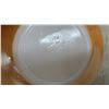 Image 10 : 28 Pieces FireKing Peach Lusterware, Teacups, Saucers, Sugar Bowl, Creamer, Bowls & More